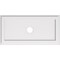 Ekena Millwork Rectangle Architectural Grde PVC Ceiling Medallion, 30"W x 15"H x 3"ID x 10 1/2"C x 1"P, One-Piece CMP30X15RE-03000 - alternate 1